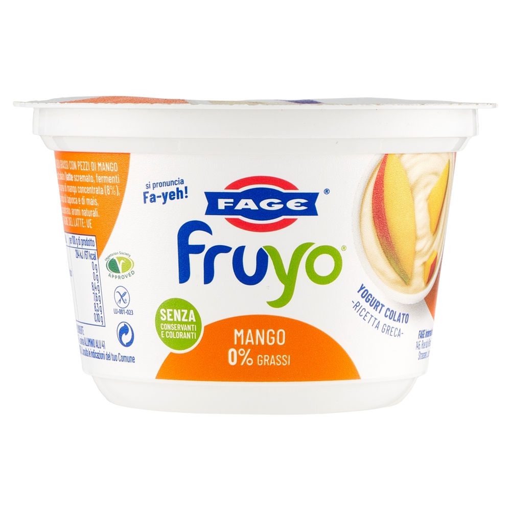 Fruyo Yogurt 0% Grassi al Mango, 150 g